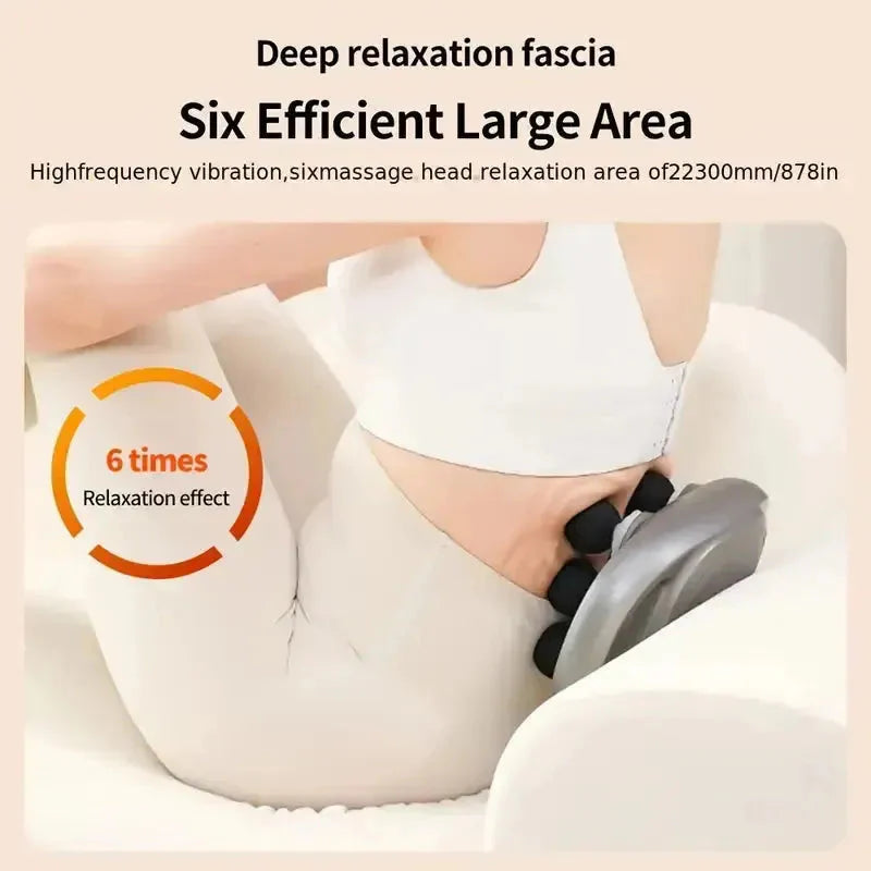 6-Headed Deep Tissue Massager Gun