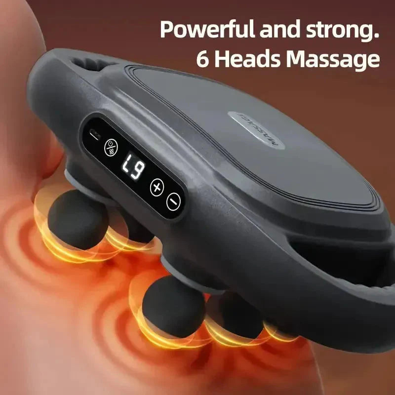 6-Headed Deep Tissue Massager Gun